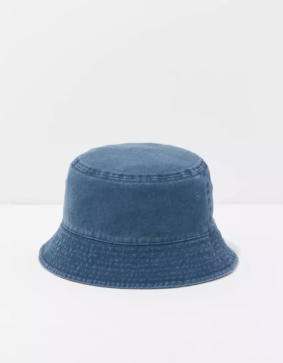 Chapeaux American Eagle AE Reversible Bucket Grise Bleu Homme | CYU-19295898